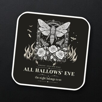 Gothic Moth Sticker photo 4