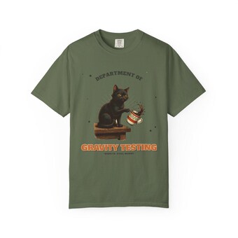 Gravity Testing Cat Shirt photo 6