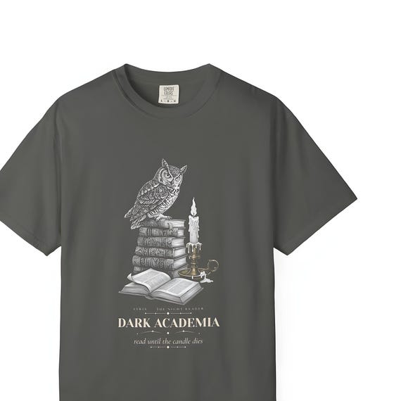 Dark Academia Owl Shirt — Comfort Colors tee by WedgeAtelier