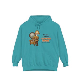 Plot Twist I Stayed Home Hoodie photo 4