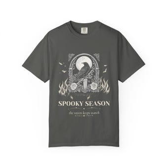 Gothic Raven Moon T-Shirt photo 3