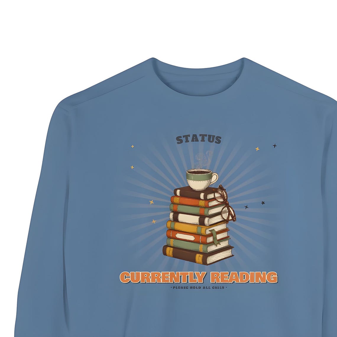 Currently Reading Sweatshirt — Comfort Colors crewneck sweatshirt by WedgeAtelier