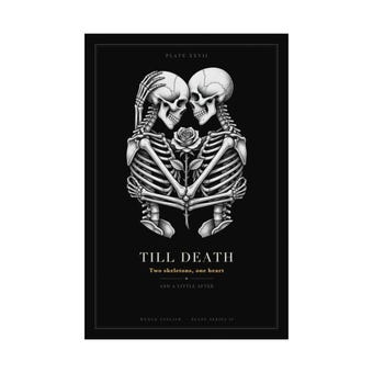 Till Death Skeleton Couple Print photo 3
