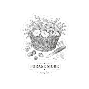 Foraging Mushroom Sticker photo 4