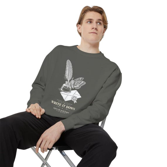Dark Academia Quill and Moth Sweatshirt by WedgeAtelier