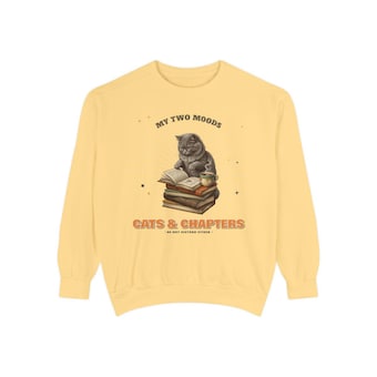 Cats and Chapters Sweatshirt photo 3