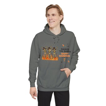 Dancing Skeletons Halloween Hoodie photo 5