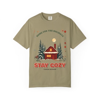 Stay Cozy Cabin Christmas Tee photo 4