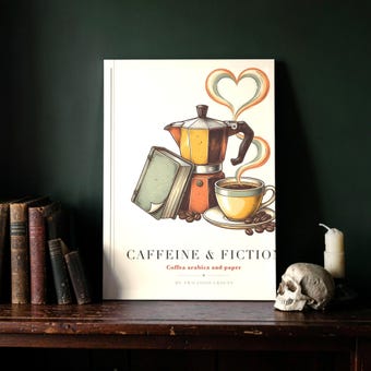 Caffeine & Fiction Wall Art Print photo 3