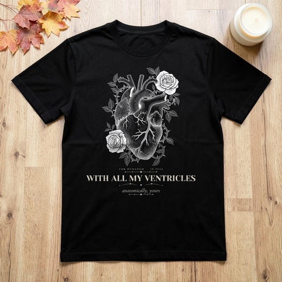 Anatomical Heart Rose Valentine Shirt by WedgeAtelier