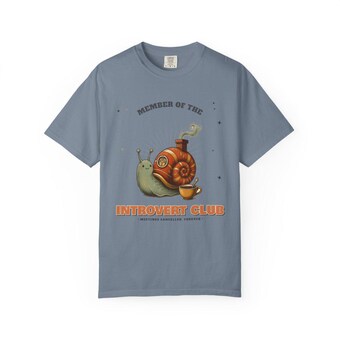 Introvert Club Snail Shirt photo 3