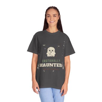 Emotionally Haunted Ghost Shirt photo 3
