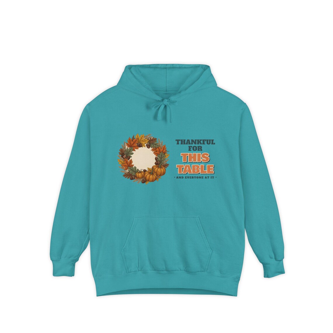 Thankful For This Table Wreath Hoodie by WedgeAtelier