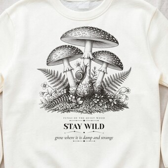 Cottagecore Mushroom Sweatshirt photo 3