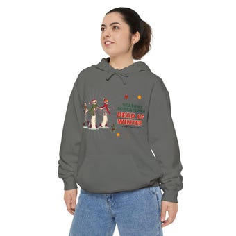 Ice Skating Skeletons Christmas Hoodie photo 6