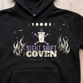 Night Shift Coven Nurse Hoodie photo 3