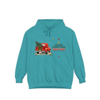Vintage Red Truck Christmas Hoodie photo 4