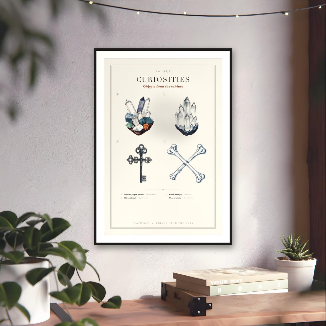 Cabinet of Curiosities Print — art print by WedgeAtelier