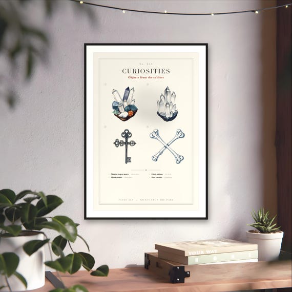 Cabinet of Curiosities Print — art print by WedgeAtelier