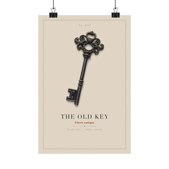 Antique Key Wall Art Print by WedgeAtelier