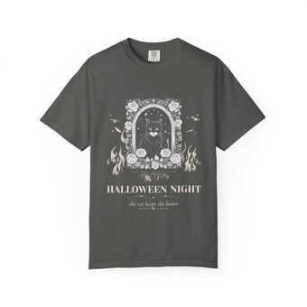Gothic Cat Engraving Tee photo 3