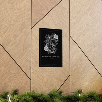 Anatomical Heart and Rose Print photo 6