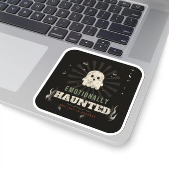 Emotionally Haunted Ghost Sticker photo 5