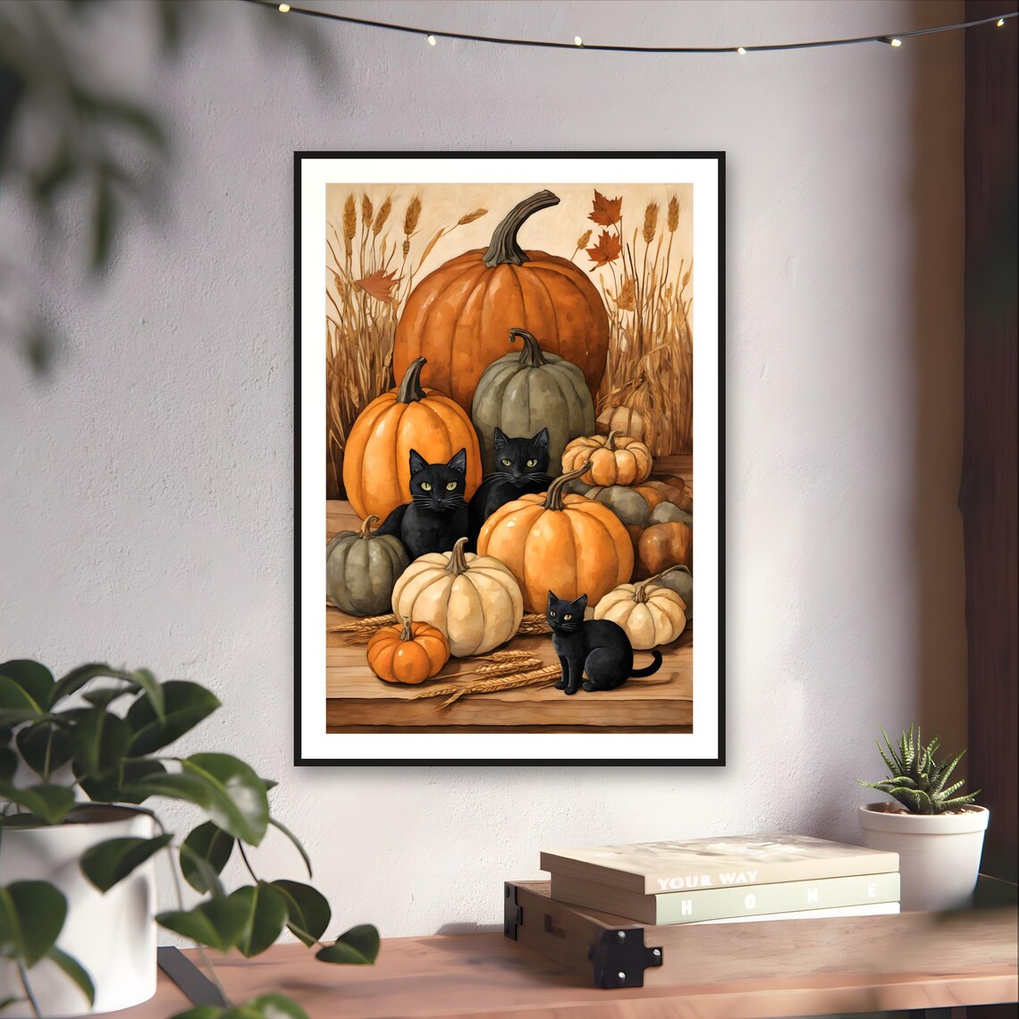 Folk Art Harvest Print — art print by WedgeAtelier