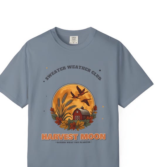 Harvest Moon Fall Shirt — Comfort Colors tee by WedgeAtelier
