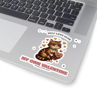 Self Love Club Cat Sticker photo 5