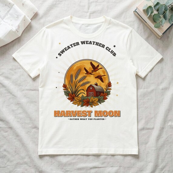 Harvest Moon Barn Tee by WedgeAtelier
