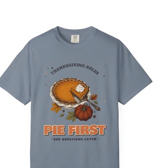 Funny Pumpkin Pie Thanksgiving Shirt photo 4