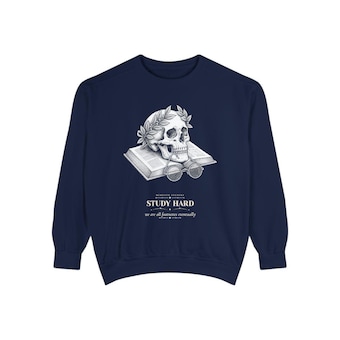Dark Academia Skull Sweatshirt photo 3