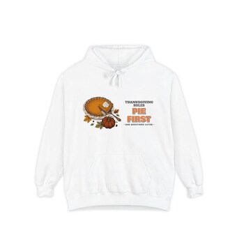 Pie First Thanksgiving Hoodie photo 2