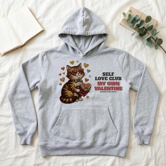 Self Love Club Cat Hoodie photo 2