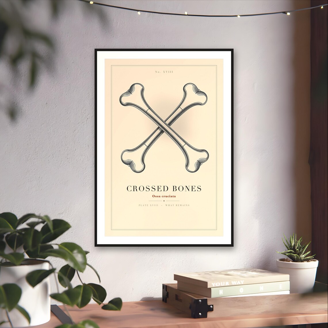 Crossed Bones Print — art print by WedgeAtelier