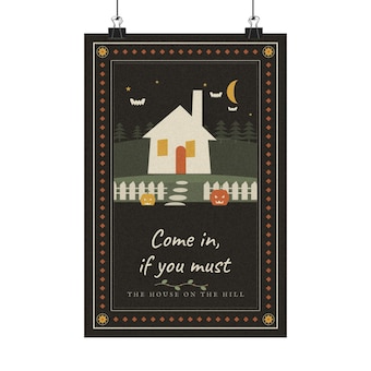 Haunted House Folk Art Print photo 2