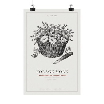 Foraging Mushroom Print photo 2