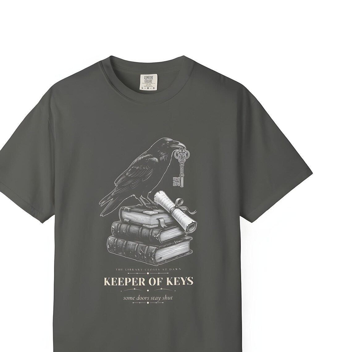 Dark Academia Raven Shirt — Comfort Colors tee by WedgeAtelier