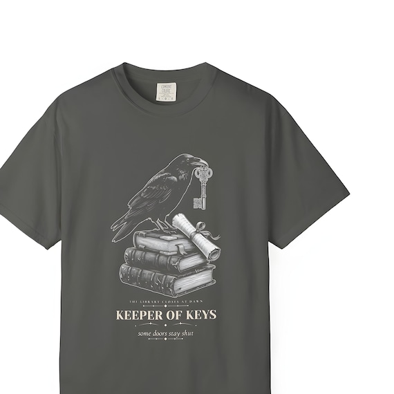 Dark Academia Raven Shirt — Comfort Colors tee by WedgeAtelier