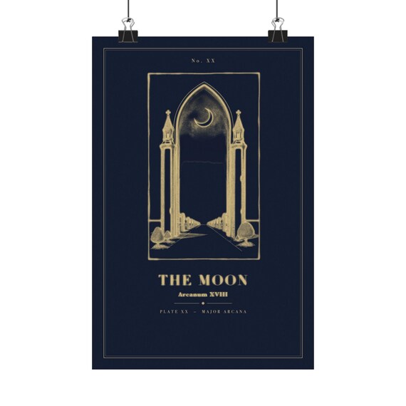 The Moon Tarot Wall Art Print by WedgeAtelier