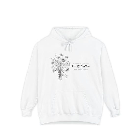 Cottagecore Wildflower Bouquet Hoodie by WedgeAtelier