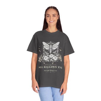 Gothic Moth Halloween Tee photo 3