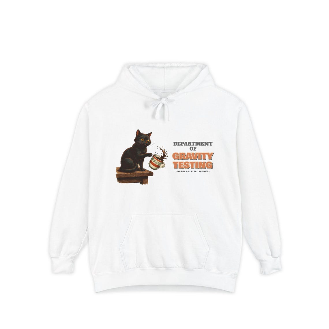 Gravity Testing Cat Hoodie by WedgeAtelier