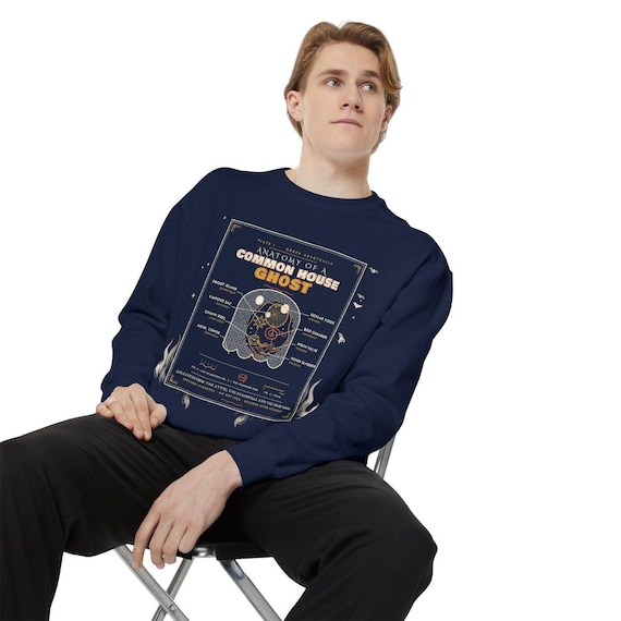 Funny Ghost Anatomy Sweatshirt by WedgeAtelier