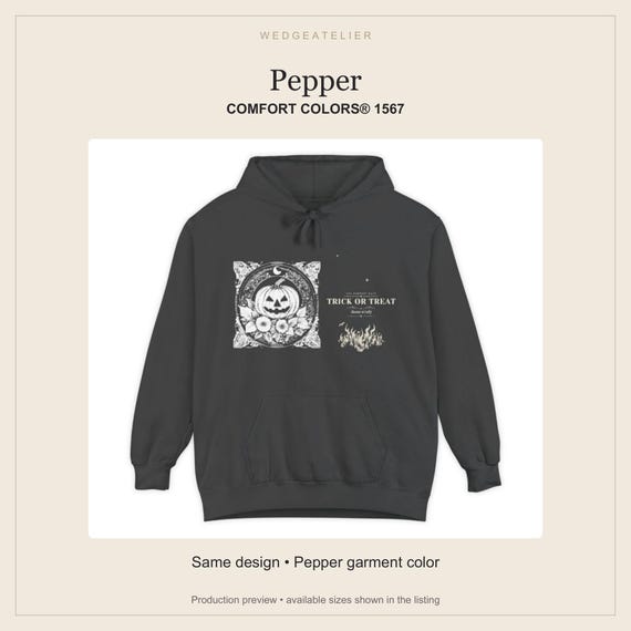 Gothic Jack O Lantern Hoodie by WedgeAtelier