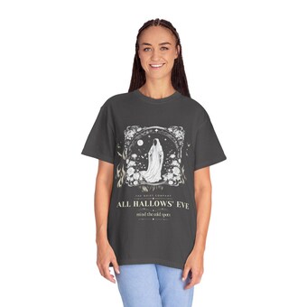 Gothic Ghost Halloween Shirt photo 3