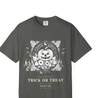 Gothic Jack O Lantern Halloween Tee photo 2