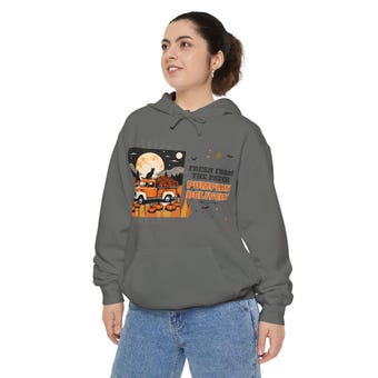 Comfort Colors Pumpkin Delivery Hoodie photo 6