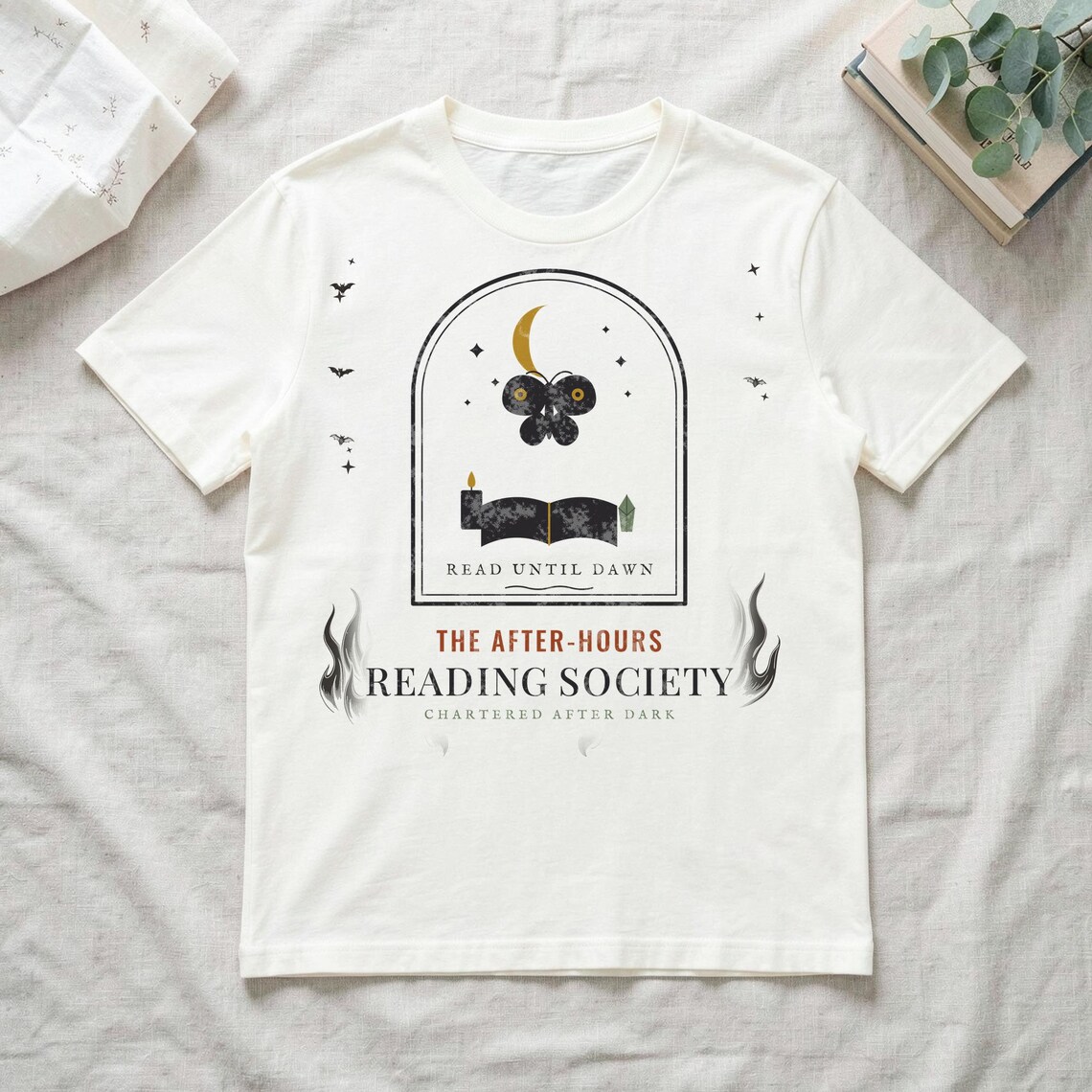 Dark Academia Reading Society Tee by WedgeAtelier